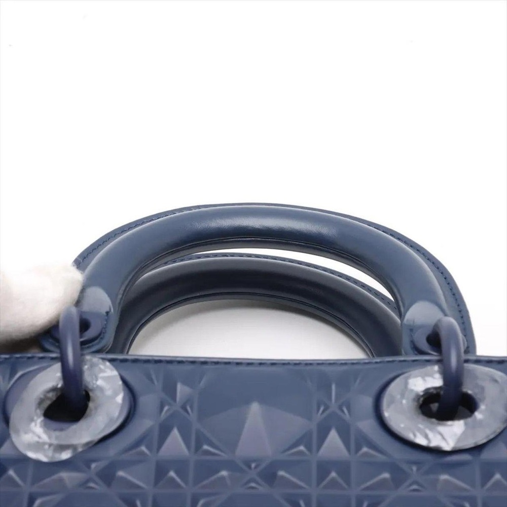 Blue Christian Dior D joy handbag - Picture 4 of 8